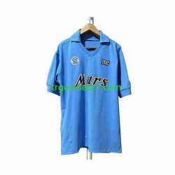 Dres Napoli 1989 1990 Retro Domaći Kratkih Rukava - Muški
