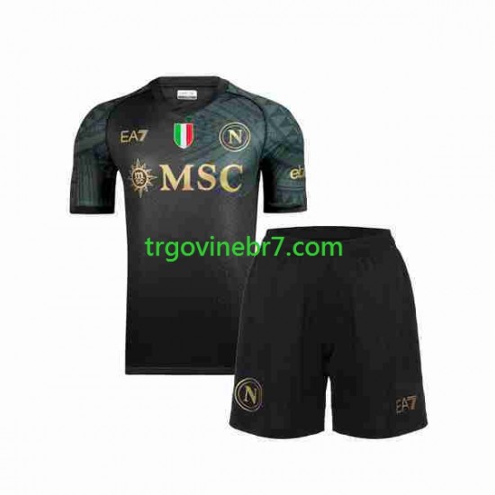 Dres Napoli Treći 2023-2024 Kratkih Rukava - Dječji