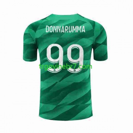 Golmanski Dres - Dres Paris Saint-Germain Donnarumma 99 Domaći 2023-2024 Kratkih Rukava - Muški