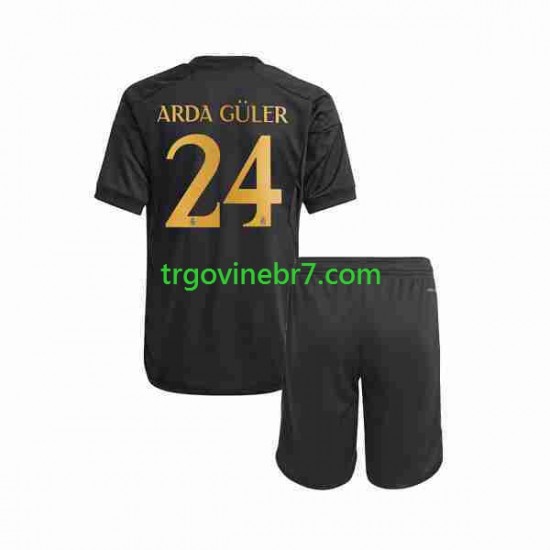 Dres Real Madrid Arda Guler 24 Treći 2023-2024 Kratkih Rukava - Dječji