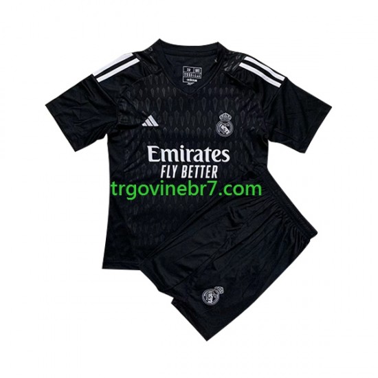Golmanski Dres - Dres Real Madrid Gostujući 2023-2024 Kratkih Rukava - Dječji