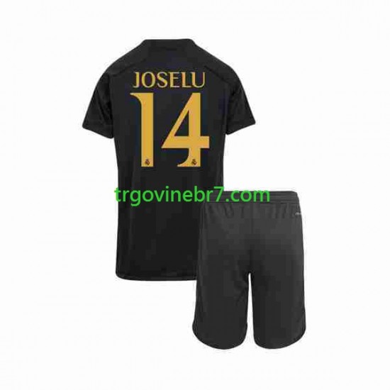 Dres Real Madrid Joselu 14 Treći 2023-2024 Kratkih Rukava - Dječji