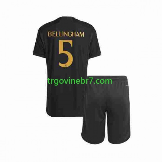 Dres Real Madrid Jude Bellingham 5 Treći 2023-2024 Kratkih Rukava - Dječji