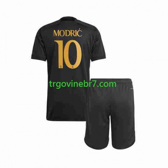 Dres Real Madrid Modrić Luka 10 Treći 2023-2024 Kratkih Rukava - Dječji