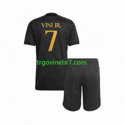 Dres Real Madrid Vini Jr 7 Treći 2023-2024 Kratkih Rukava - Dječji