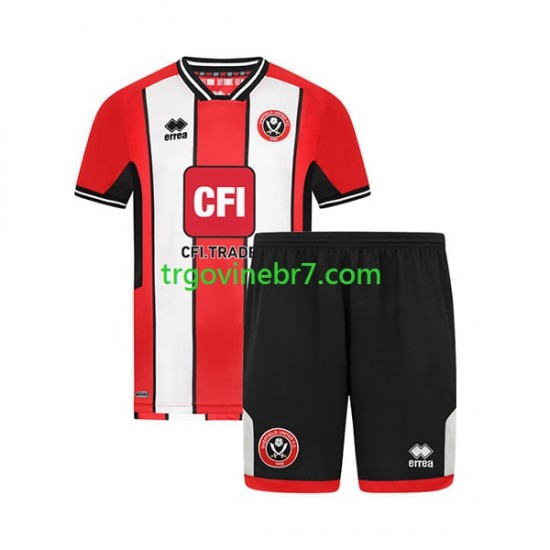 Dres Sheffield United Domaći 2023-2024 Kratkih Rukava - Dječji