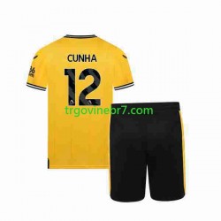 Dres Wolverhampton Wanderers CUNHA 12 Domaći 2023-2024 Kratkih Rukava - Dječji Dres Wolverhampton Wanderers CUNHA 12 Domaći 2023-2024 Kratkih Rukava - Dječji