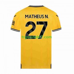 Dres Wolverhampton Wanderers Matheus Nunes 27 Domaći 2023-2024 Kratkih Rukava - Muški