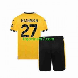 Dres Wolverhampton Wanderers Matheus Nunes 27 Domaći 2023-2024 Kratkih Rukava - Dječji Dres Wolverhampton Wanderers Matheus Nunes 27 Domaći 2023-2024 Kratkih Rukava - Dječji