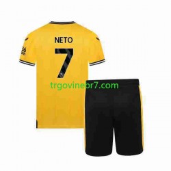 Dres Wolverhampton Wanderers NETO 7 Domaći 2023-2024 Kratkih Rukava - Dječji