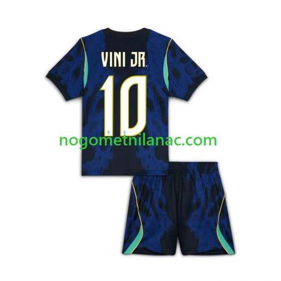 Dres Brazil Vinicius Junior 10 Gostujući World Cup 2026 Kratkih Rukava - Dječji