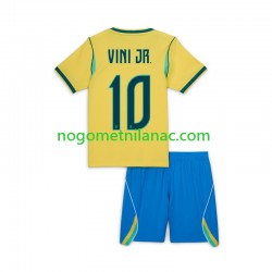 Dres Brazil Vinicius Junior 10 Domaći World Cup 2026 Kratkih Rukava - Dječji