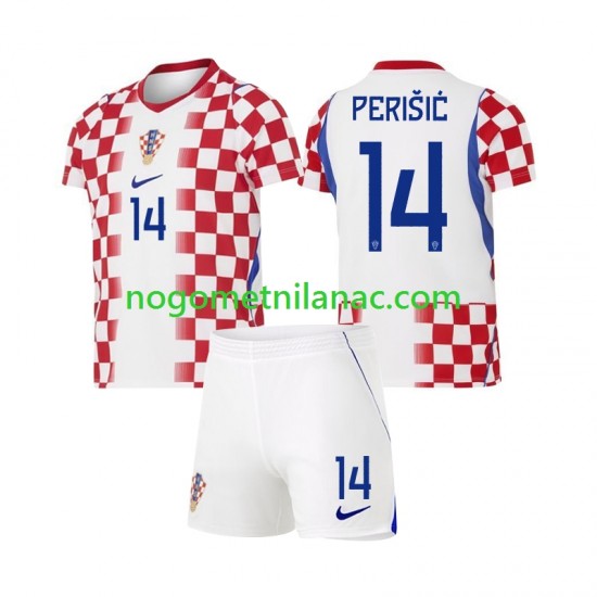 Dres Hrvatska Ivan Perisic 14 Domaći World Cup 2026 Kratkih Rukava - Dječji
