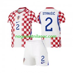 Dres Hrvatska Josip Stanisic 2 Domaći World Cup 2026 Kratkih Rukava - Dječji Dres Hrvatska Josip Stanisic 2 Domaći World Cup 2026 Kratkih Rukava - Dječji