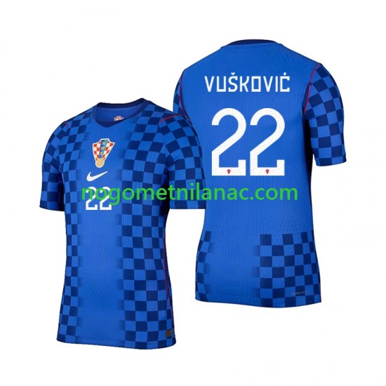 Dres Hrvatska Luka Vuskovic 22 Gostujući World Cup 2026 Kratkih Rukava - Muški