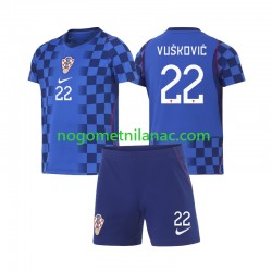 Dres Hrvatska Luka Vuskovic 22 Gostujući World Cup 2026 Kratkih Rukava - Dječji Dres Hrvatska Luka Vuskovic 22 Gostujući World Cup 2026 Kratkih Rukava - Dječji