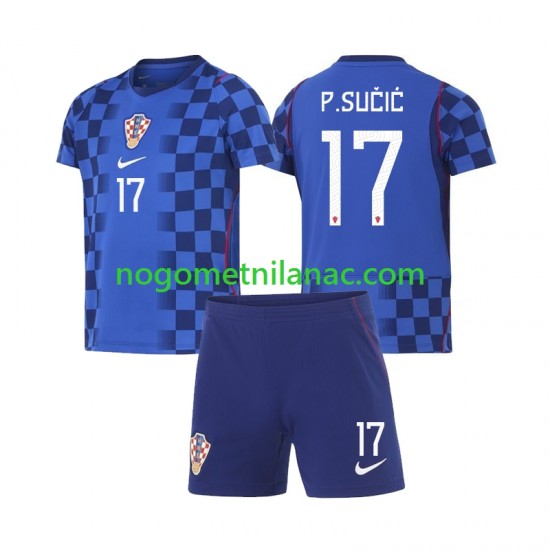 Dres Hrvatska Petar Sucic 17 Gostujući World Cup 2026 Kratkih Rukava - Dječji