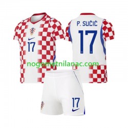 Dres Hrvatska Petar Sucic 17 Domaći World Cup 2026 Kratkih Rukava - Dječji Dres Hrvatska Petar Sucic 17 Domaći World Cup 2026 Kratkih Rukava - Dječji