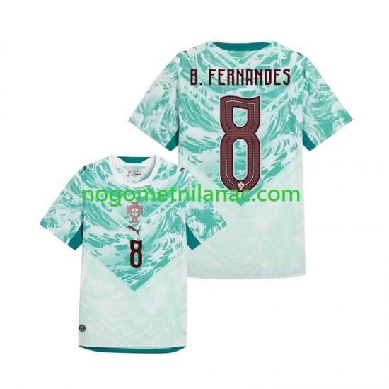 Dres Portugal Bruno Fernandes 8 Gostujući World Cup 2026 Kratkih Rukava - Muški