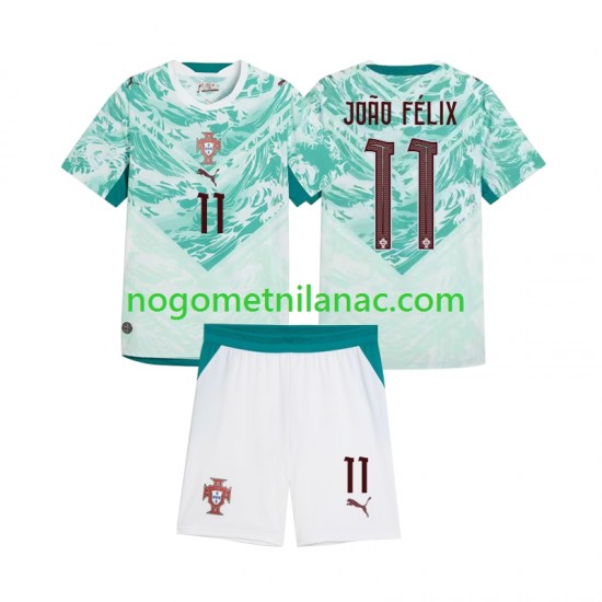 Dres Portugal Joao Felix 11 Gostujući 2026 2027 Kratkih Rukava - Dječji