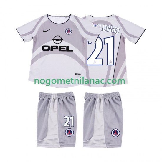 Dres AC Milan RONALDINHO 21 2001 Retro Gostujući 2002 Kratkih Rukava - Dječji