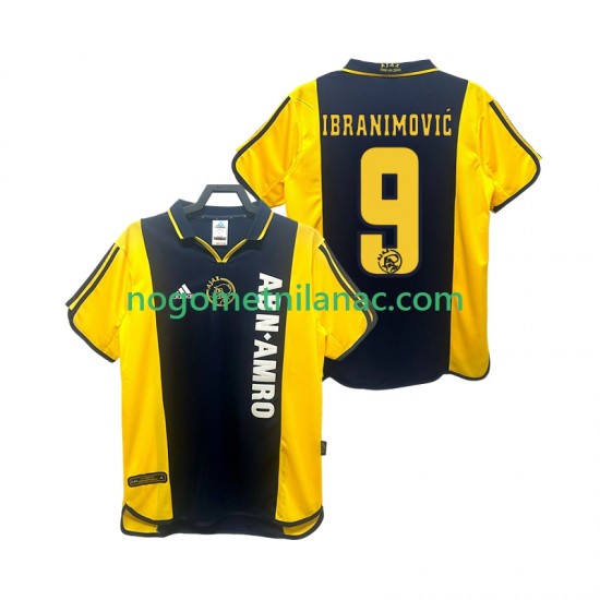 Dres AFC Ajax IBRANIMOVIC 9 2000 2001 Retro Gostujući Kratkih Rukava - Muški