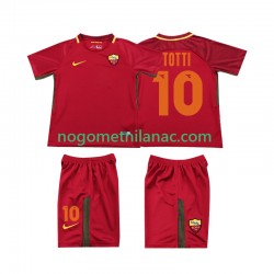 Dres Roma Totti 10 2017-2018 Retro Domaći Kratkih Rukava - Dječji