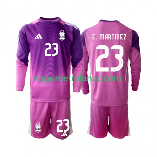 Golmanski Dres - Dres Argentina Emiliano Martinez 23 Domaći 2025 Dugim Rukavima - Dječji