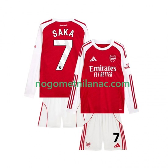 Dres Arsenal Bukayo Saka 7 Domaći 2025-2026 Dugim Rukavima - Dječji