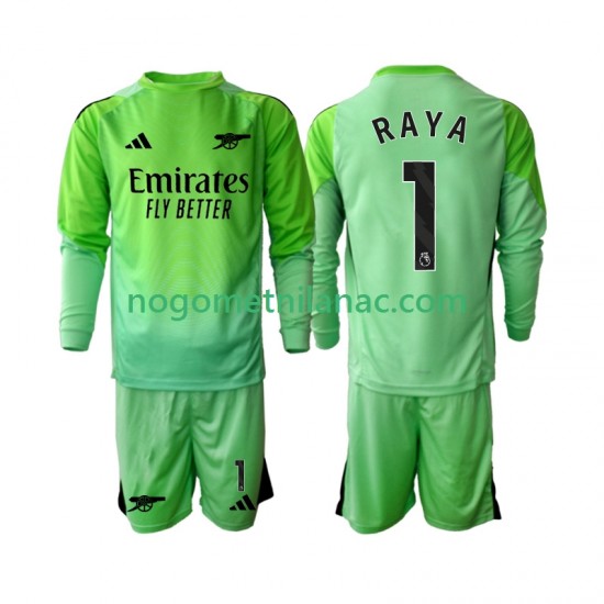 Golmanski Dres - Dres Arsenal Raya 1 Gostujući 2025-2026 Dugim Rukavima - Dječji