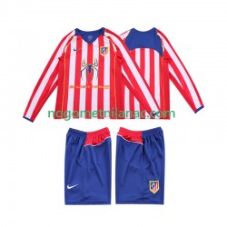 Dres Atlético Madrid 2005 Retro Domaći 2004 Dugim Rukavima - Dječji Dres Atlético Madrid 2005 Retro Domaći 2004 Dugim Rukavima - Dječji