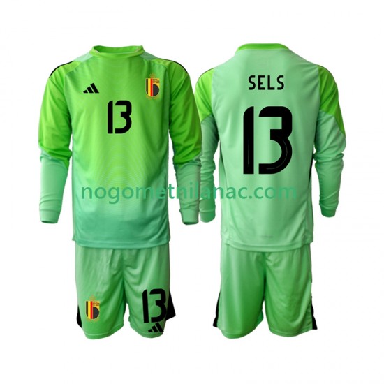 Golmanski Dres - Dres Belgija Matz Sels 13 Domaći 2025 Dugim Rukavima - Dječji