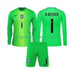 Golmanski Dres - Dres Brazil Alisson Becker 1 Domaći 2026 Dugim Rukavima - Dječji Golmanski Dres - Dres Brazil Alisson Becker 1 Domaći 2026 Dugim Rukavima - Dječji