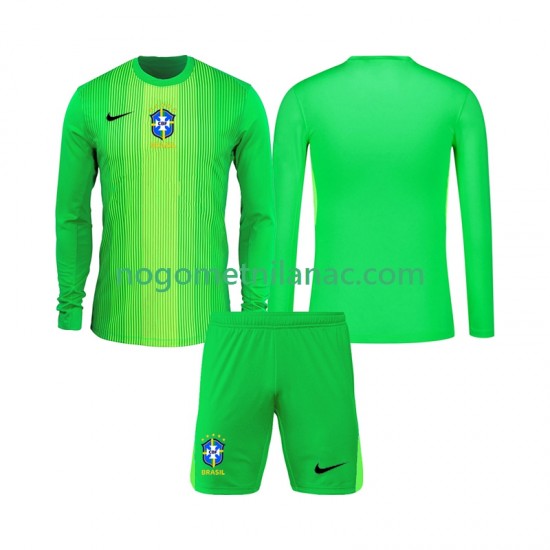 Golmanski Dres - Dres Brazil Domaći 2026 Dugim Rukavima - Dječji