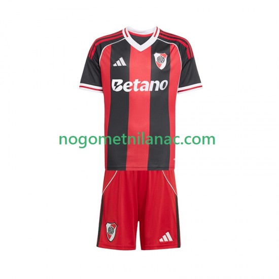 Dres CA River Plate Gostujući 2025-2026 Kratkih Rukava - Dječji