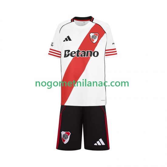 Dres CA River Plate Domaći 2025-2026 Kratkih Rukava - Dječji