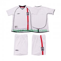 Dres Engleska Retro Domaći 2002 Kratkih Rukava - Dječji Dres Engleska Retro Domaći 2002 Kratkih Rukava - Dječji