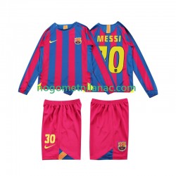 Dres FC Barcelona Lionel Messi 10 2005 Retro Domaći 2006 Dugim Rukavima - Dječji