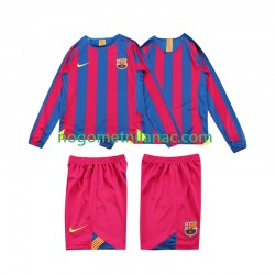 Dres FC Barcelona 2005 Retro Domaći 2006 Dugim Rukavima - Dječji
