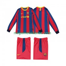 Dres FC Barcelona Retro Domaći 2011 2010 Dugim Rukavima - Dječji