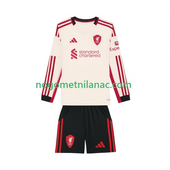 Dres Liverpool Gostujući 2025-2026 Dugim Rukavima - Dječji