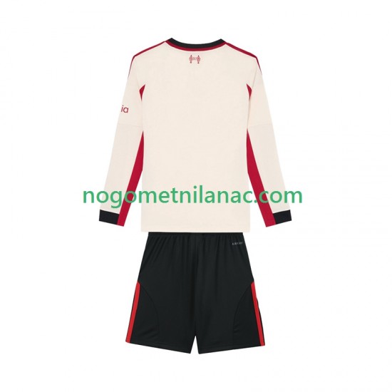 Dres Liverpool Gostujući 2025-2026 Dugim Rukavima - Dječji