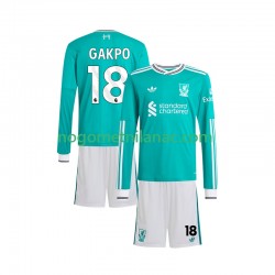 Dres Liverpool Gakpo 18 Treći 2025-2026 Dugim Rukavima - Dječji Dres Liverpool Gakpo 18 Treći 2025-2026 Dugim Rukavima - Dječji