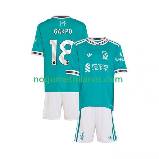 Dres Liverpool Gakpo 18 Treći 2025-2026 Kratkih Rukava - Dječji