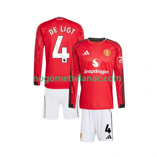 Dres Liverpool Virgil van Dijk 4 Domaći 2025-2026 Dugim Rukavima - Dječji