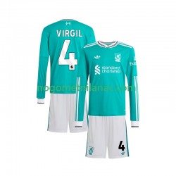 Dres Liverpool Virgil van Dijk 4 Treći 2025-2026 Dugim Rukavima - Dječji Dres Liverpool Virgil van Dijk 4 Treći 2025-2026 Dugim Rukavima - Dječji
