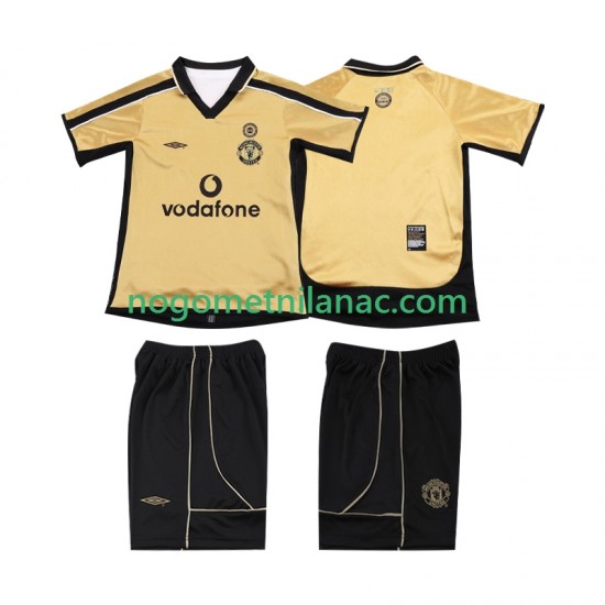 Manchester United Anniversary Football Shirt 2001 Treći 2002 Kratkih Rukava - Dječji