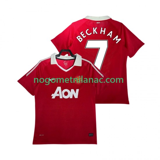 Dres Manchester United BECKHAM 7 Retro Domaći 2011 2010 Kratkih Rukava - Muški