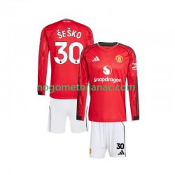 Dres Manchester United Benjamin Sesko 30 Domaći 2025-2026 Dugim Rukavima - Dječji