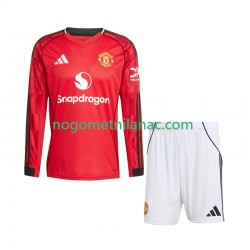 Dres Manchester United Domaći 2025-2026 Dugim Rukavima - Dječji